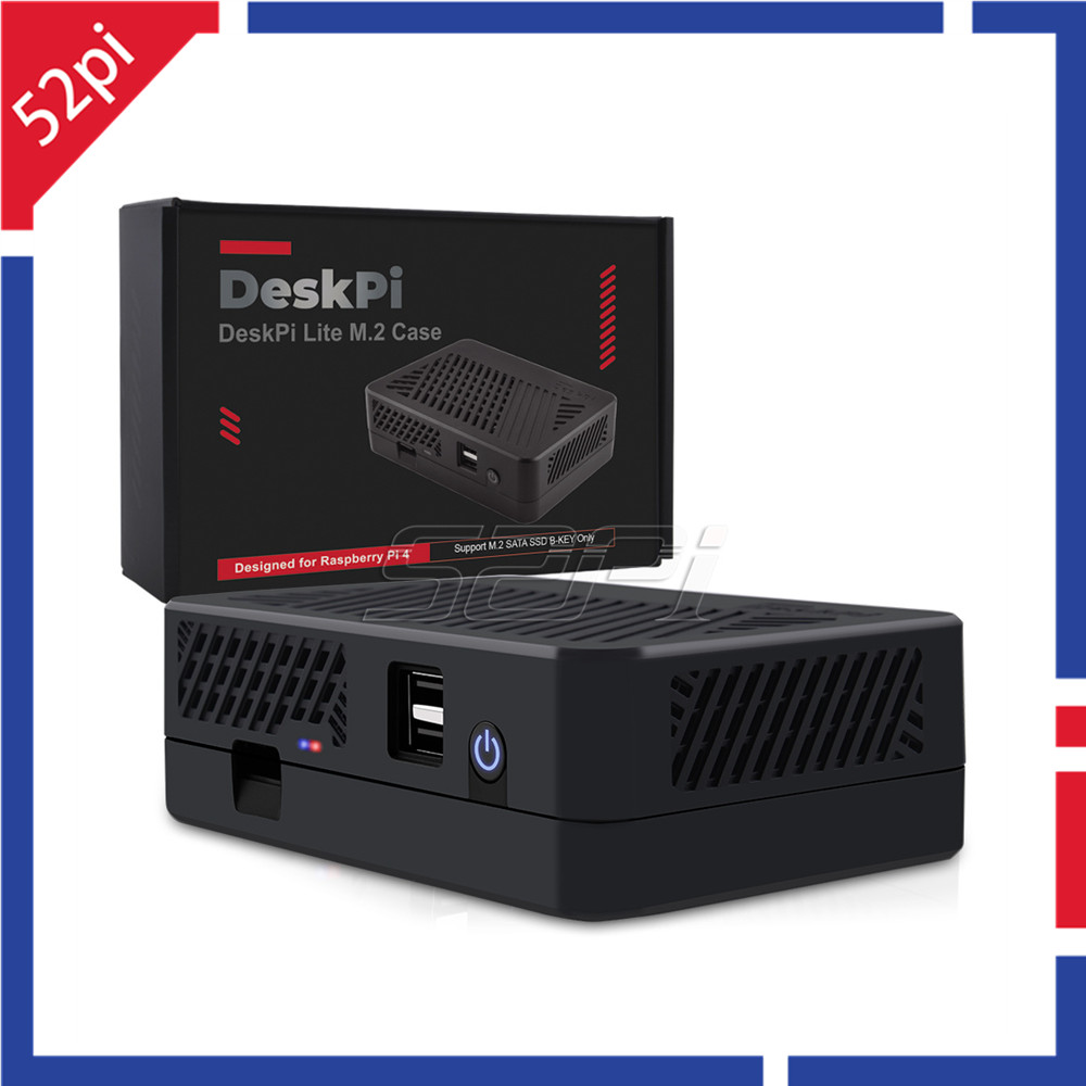 Argon One V3 M.2 Nvme Case - 52Pi DeskPi Lite NAS Case met