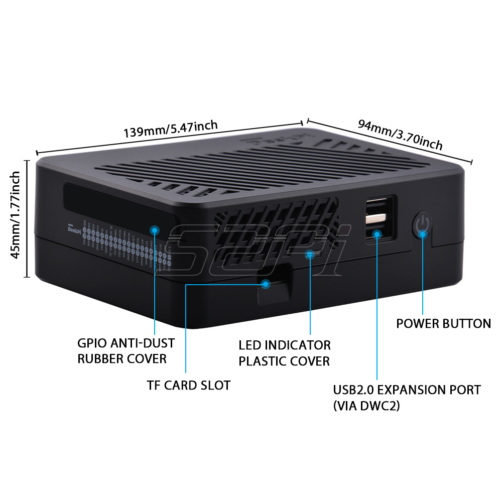 52Pi DeskPi Lite NAS Case met  - Argon One V3 M.2 Nvme Case recensie en prijs